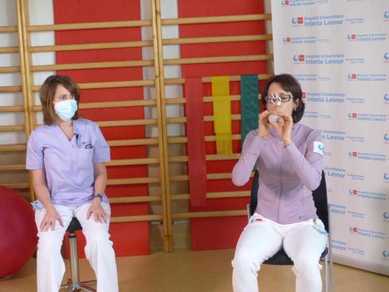 El Hospital Infanta Leonor apoya a los pacientes covid-19 en su rehabilitación