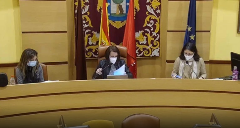 Pleno sobre Cañada Real en Villa de Vallecas