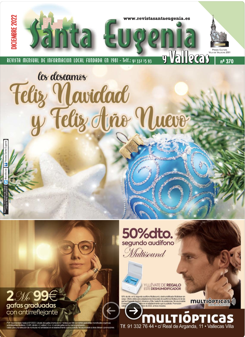 Portada Revista Santa Eugenia diciembre 2022